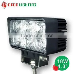 New Truck Auto Parts 18W Led Work Light,4.3" Rectangle 18W Led Work Light thumbnail-1