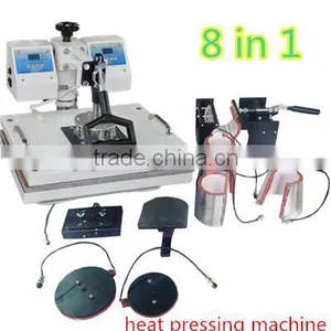 Due to Double Heating 8 in 1 Heat Pressing Machine for Sale thumbnail-1