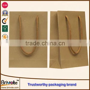 Plastic Lined Kraft Paper Bag Flat Handle Kraft Paper Bag Machine Kraft Paper Bag thumbnail-1