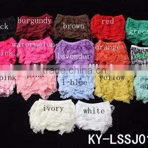 2016 Design Cheap Hotsale Lace Solid Color Bloomers for Kids thumbnail-1
