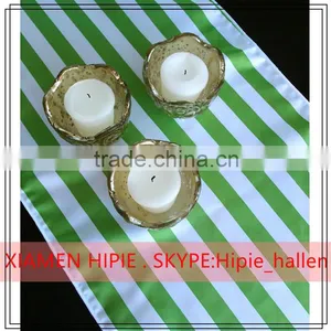 Wholesale Stripe Satin Yarn Table Runner for Party Decoration thumbnail-4