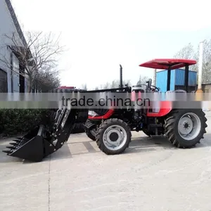 High Quality DQ704 Wheel Tractor With TZ-8 Front End Loader for Sale thumbnail-1