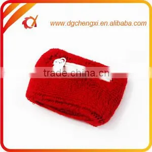 Multi Color Zipper Cotton Sweatband Wristband thumbnail-3