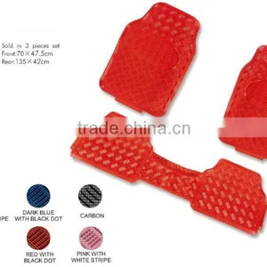 Fire Design 4PC Coloful Metallic Design Aluminum Car Floor Mat Wholesale thumbnail-2