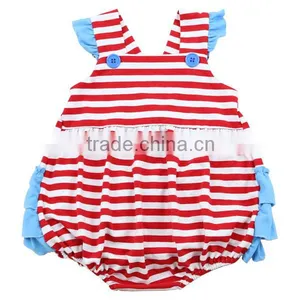 Wholesale Baby Club Clothes Cheap Girls Rompers Boutique Cotton Cute Western Toddler Rompers thumbnail-3
