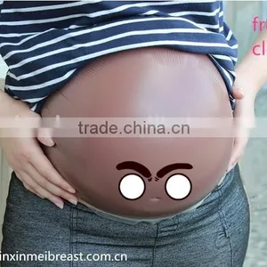 Huge Tummy for Men Pregnancy Belly Brown Crossdresser Favorite Fake Belly Drag Show Silicone Pregnant Belly thumbnail-1