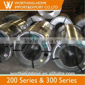 Low Copper Satin ba Finish 0.7mm Thickness Astm 201 Stainless Steel Coil thumbnail-3