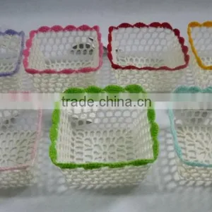 Crochet Mini Basket Round thumbnail-4