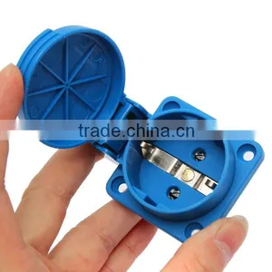 CF11031 IP44 2 Pin Industrial Waterproof Outdoor Power Outlet Socket 230V 16A thumbnail-2