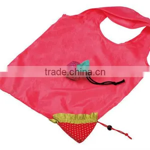 Promotional Folding Reusable Strawberry Nylon Foldable Reusable Shopping Bag thumbnail-1