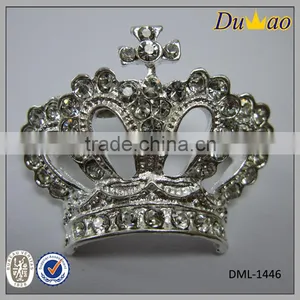 Bridal Crystal Rhinestone Crown Brooch thumbnail-2