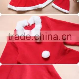 Girls Winter Fall Dresses Very Cute Red Baby Girls Christmas Outfits With Hat thumbnail-2