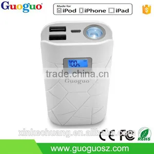 Portable CE Rohs 10000mah Power Bank Charger With LED Torch Light and LCD Display thumbnail-3