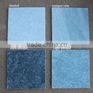 Vietnamese Crystal Blue Stone Antique-tumbled thumbnail-2