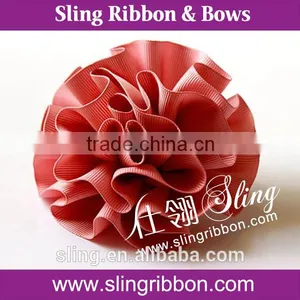 Handmade Grosgrain Ribbon Flowers thumbnail-1
