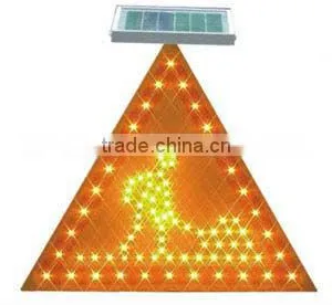Aluminum Material Super Brightness Weather Proof Solar Traffic Sign thumbnail-1