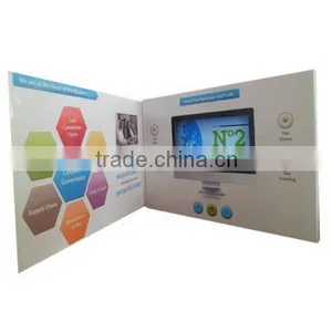 Chinese Wholesale Video Advertising Card ,Video Brochure With 4.3 Inch LCD TFT Screen Flash Card Player thumbnail-1