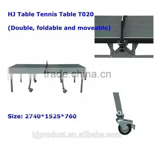 Factory Price High Grade 25mm Standard Size Moveable Foldable Table Tennis Table thumbnail-2