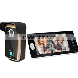 Wireless Video Door Phone QL-700 Wireless Building Intercom System 7 Inch Door Phone thumbnail-1