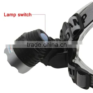 3 Modes Waterproof 10W 1200Lm XM-L2 T6 LED Headlight Headlamp Flashlight Head Torch Light Lamp Bicycle Bike Light Torch Set thumbnail-5