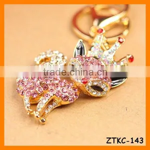 2014 Hot Selling Animal Rhinestone Fox Key Chain, Gift Bag Pendant ZTKC-143 thumbnail-1