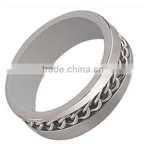 2016 Chain High Polished Classic Stainless Steel Ring Band for Men thumbnail-5
