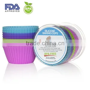 Round Silicone Cupcake Liner/Muffin Cake Mold/Muffin Cups thumbnail-2