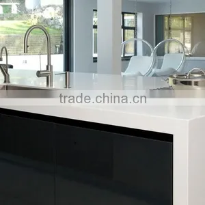 MDF Kitchen Cabinet With Kitchen Faucet, Lacquer Ktichen Cabinet thumbnail-4