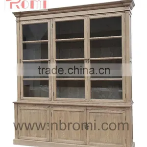 The Solid Oak Bookcase Furniture of Romi thumbnail-1