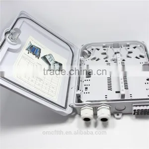 Two Inlet Port Plastic Shell Fiber Optic Distribution Box thumbnail-1