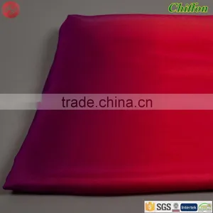 30D 100 Polyester Printed Graduated Color Stage Costume Chiffon Fabric for Maxi Dress thumbnail-5