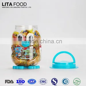 China Wholesale Snacks!100pcs Assorted Mini Cup Jelly Candy in Cute Animal Jar thumbnail-2