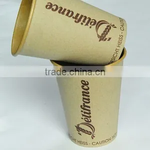 Single Wall Coffee Kraft Paper Cups for Wholesales thumbnail-3