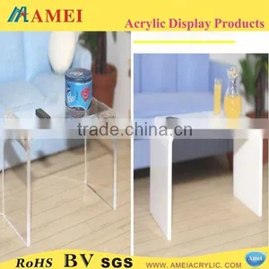 Factory Directly Acrylic Clear Coffee Table With Glass Top thumbnail-1