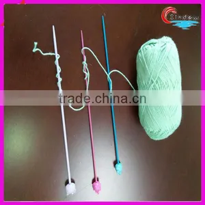 Animal Handle Needles Fancy Yarn Colorful Knitting 100% Cotton Yarn thumbnail-1