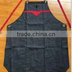 Heavy Duty Waxed Canvas Work Apron With Pockets thumbnail-1
