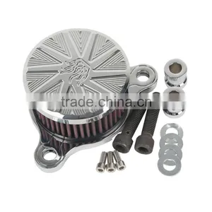 Motorcycle Flame Style Air Cleaner Intake Filter For Sportster 883 1200 thumbnail-1