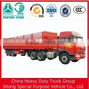 China Manufacture Gooseneck Fence Cargo Transport Stake Semi Trailer for Sale thumbnail-2