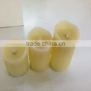 Flameless Dripping Moving Wick Led Candles With Remote Control Led Dancing Wick Candles With Timer thumbnail-3