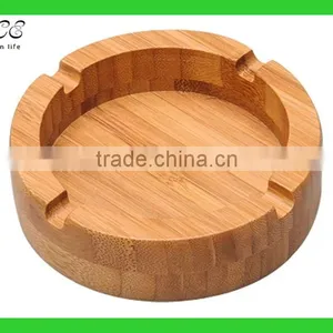 Custom Round Bamboo Ashtray Bamboo Ashtray thumbnail-4