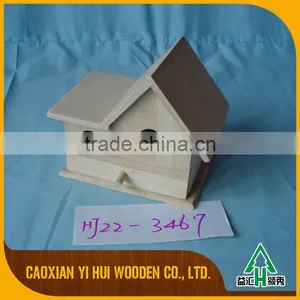 Decor Wooden Bird House Feeder Model thumbnail-5