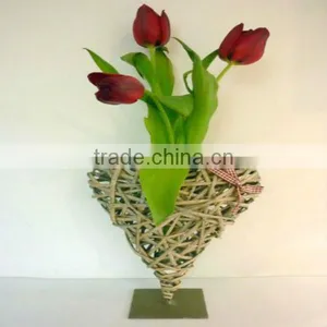 Heart-shape Willow Wicker Wall Decor as Home Christmas Decor thumbnail-1