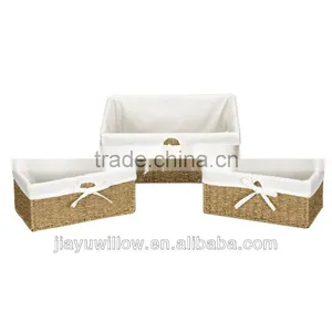 Handle Woven Seagrass Nesting Gift or Storage Baskets thumbnail-1
