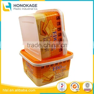 Wholesale Biscuit Package Chocolate And Biscuit Plastic Cup With IML Cover, Food Disposal Microwave Container thumbnail-1