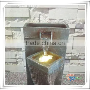 Hot Selling Resin Garden Water Feature With LED Light thumbnail-2