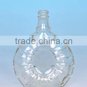 500ml Custom Clear Glass Whisky Bottle thumbnail-1
