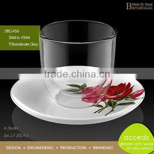 Custom Printed High Quality Glass Antique Tea Set thumbnail-2