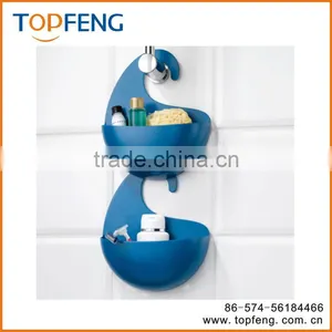 Plastic Bathroom Shower Caddy With Hook/ Plastic Bathing Storage Box With Hook/Hanging Bathroom Shower Caddy thumbnail-1