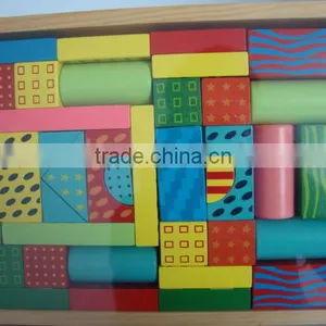 Geometric Blocks Shape Wooden Toys,painted Blocks Shape Wooden Toys thumbnail-1