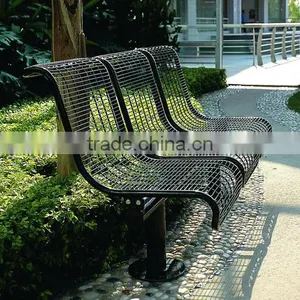 Metal Mesh Chinese Style Garden Bench thumbnail-3